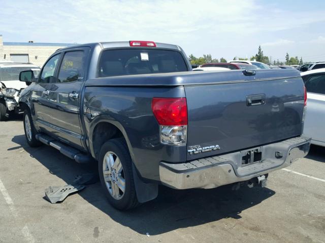 5TBEV58197S469332 - 2007 TOYOTA TUNDRA CRE BLUE photo 3