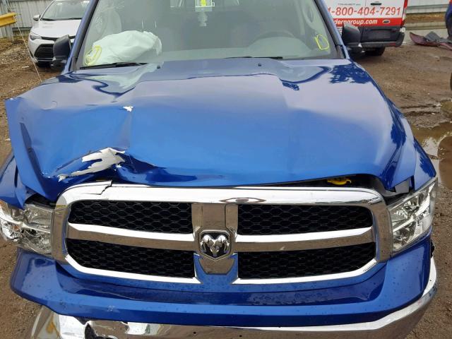 1C6RR7LT5HS845106 - 2017 RAM 1500 SLT BLUE photo 7