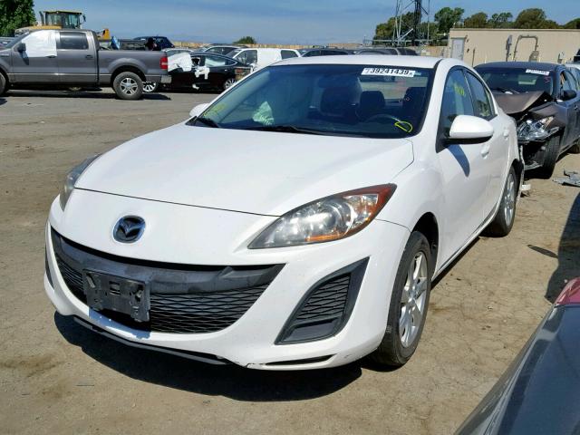 JM1BL1VG7B1439429 - 2011 MAZDA 3 I WHITE photo 2