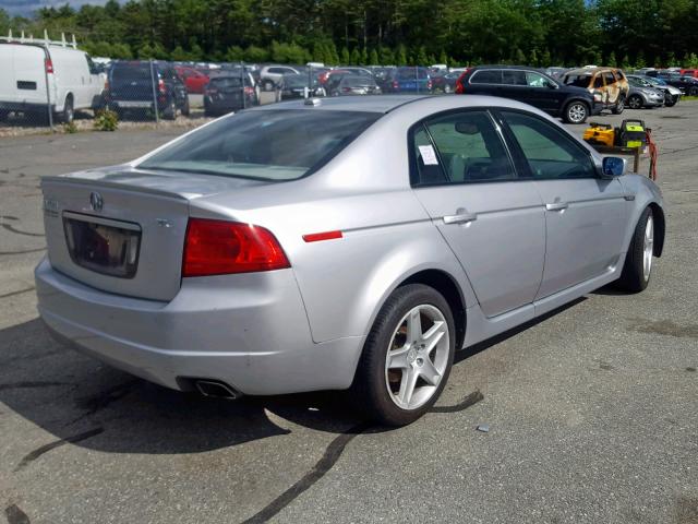 19UUA662X6A058051 - 2006 ACURA 3.2TL SILVER photo 4