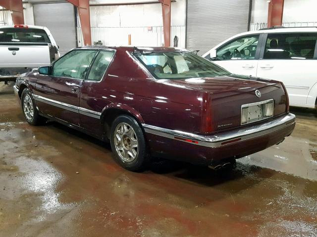 1G6EL1299PU601735 - 1993 CADILLAC ELDORADO T BURGUNDY photo 3