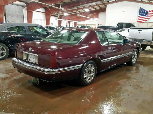 1G6EL1299PU601735 - 1993 CADILLAC ELDORADO T BURGUNDY photo 4