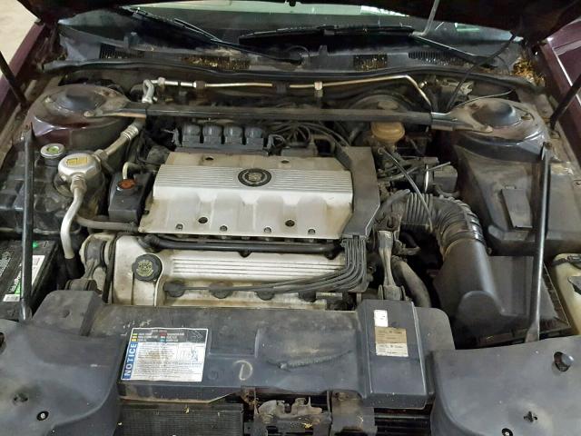 1G6EL1299PU601735 - 1993 CADILLAC ELDORADO T BURGUNDY photo 7