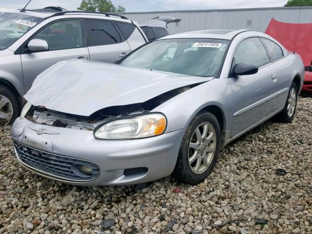 4C3AG42G21E043327 - 2001 CHRYSLER SEBRING LX SILVER photo 2