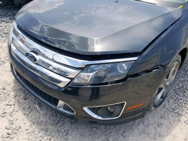 3FAHP0KC2AR290061 - 2010 FORD FUSION SPO BLACK photo 9