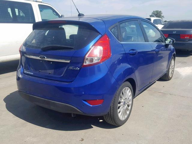 3FADP4FJ9EM220641 - 2014 FORD FIESTA TIT BLUE photo 4