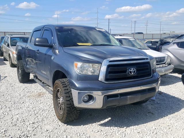 5TFEM5F17AX009889 - 2010 TOYOTA TUNDRA CRE GRAY photo 1