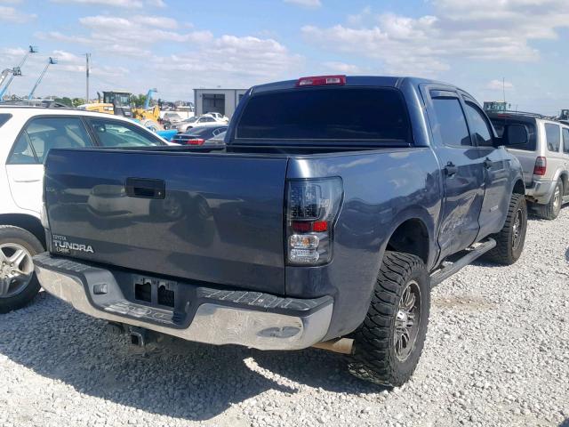 5TFEM5F17AX009889 - 2010 TOYOTA TUNDRA CRE GRAY photo 4