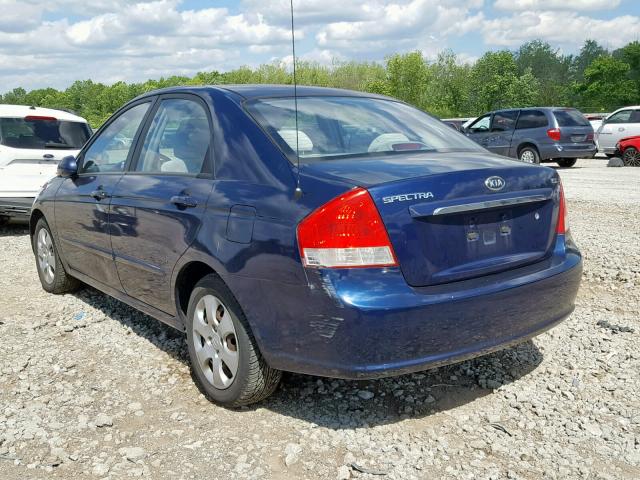 KNAFE121975395880 - 2007 KIA SPECTRA EX BLUE photo 3