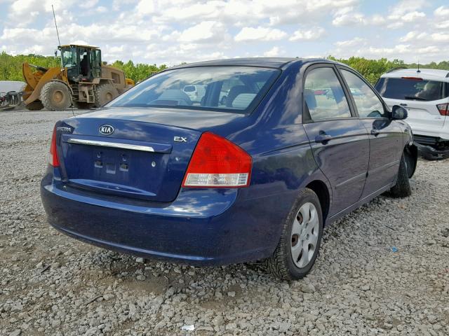 KNAFE121975395880 - 2007 KIA SPECTRA EX BLUE photo 4