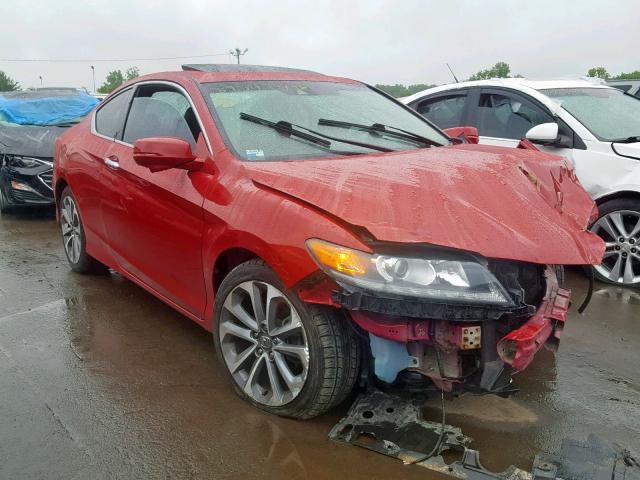 1HGCT2B81DA002294 - 2013 HONDA ACCORD EXL RED photo 1