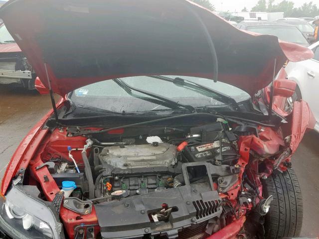 1HGCT2B81DA002294 - 2013 HONDA ACCORD EXL RED photo 7