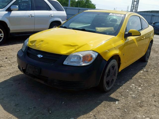 1G1AL18HX97119487 - 2009 CHEVROLET COBALT LT YELLOW photo 2