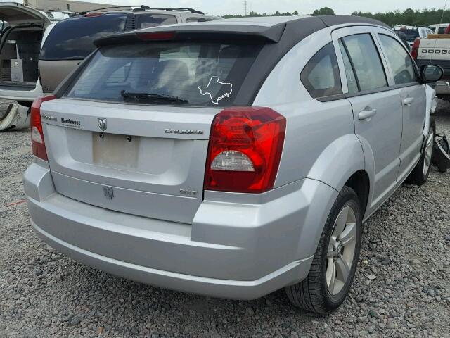 1B3CB4HA4AD630286 - 2010 DODGE CALIBER SX SILVER photo 4