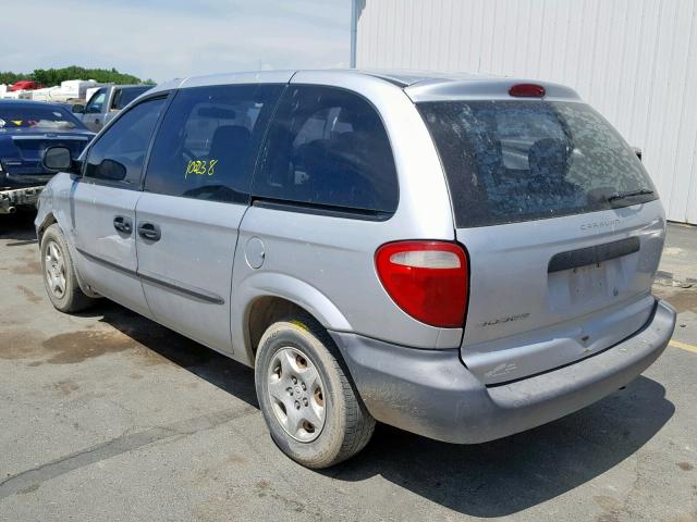 1D4GP25393B101655 - 2003 DODGE CARAVAN SE SILVER photo 3