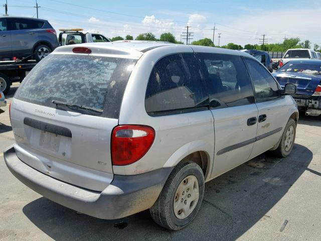 1D4GP25393B101655 - 2003 DODGE CARAVAN SE SILVER photo 4