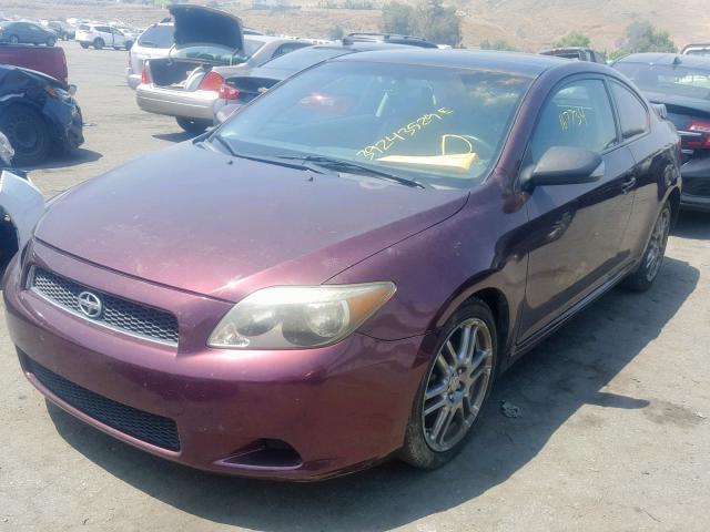 JTKDE177370212244 - 2007 TOYOTA SCION TC BURGUNDY photo 2