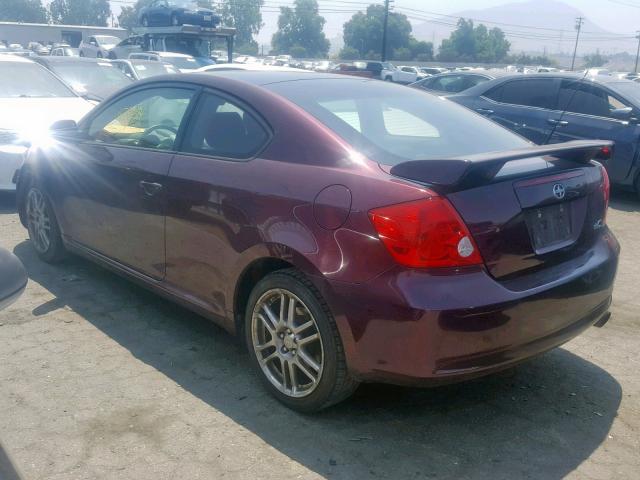 JTKDE177370212244 - 2007 TOYOTA SCION TC BURGUNDY photo 3