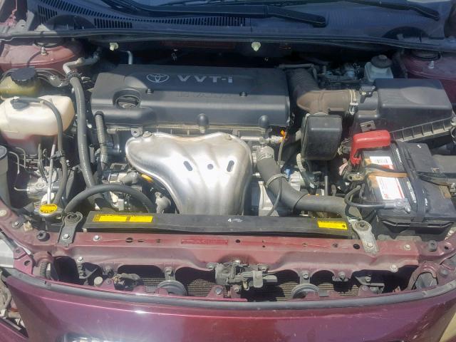 JTKDE177370212244 - 2007 TOYOTA SCION TC BURGUNDY photo 7