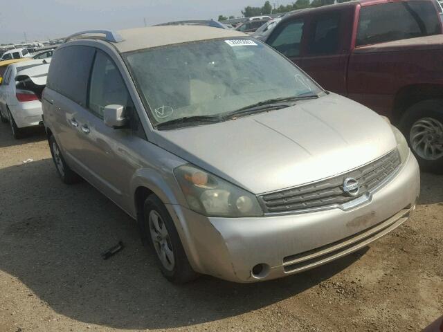 5N1BV28U37N102222 - 2007 NISSAN QUEST S BEIGE photo 1