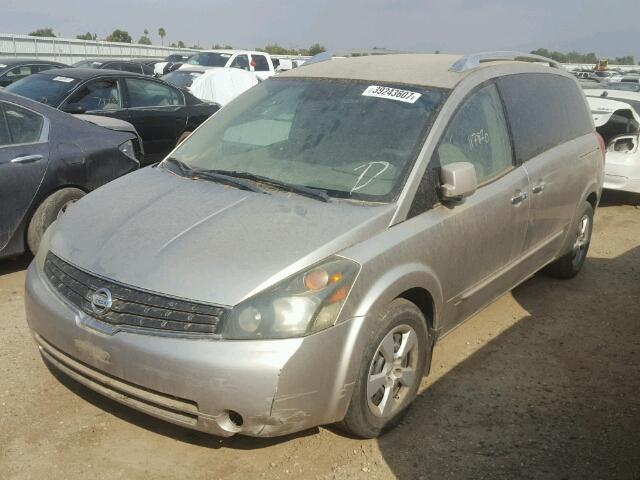 5N1BV28U37N102222 - 2007 NISSAN QUEST S BEIGE photo 2