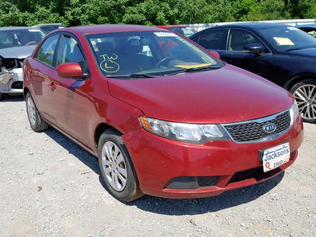 KNAFU4A23C5550237 - 2012 KIA FORTE EX RED photo 1