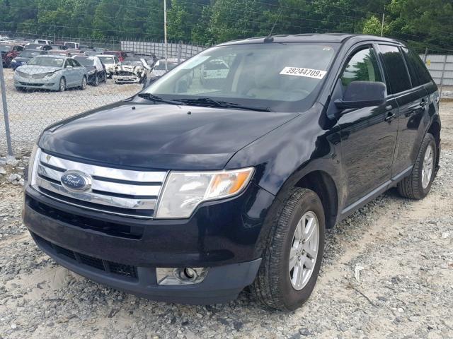 2FMDK48C38BA76626 - 2008 FORD EDGE SEL BLACK photo 2