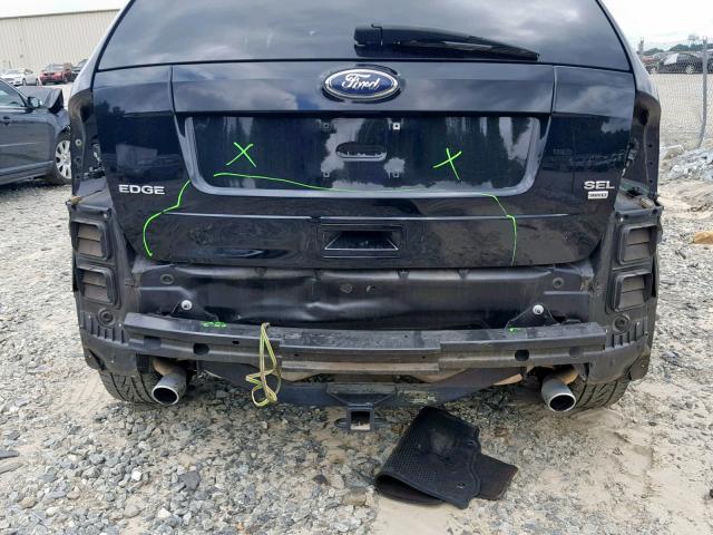 2FMDK48C38BA76626 - 2008 FORD EDGE SEL BLACK photo 9