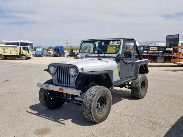 1JCCM87E7BT066143 - 1981 JEEP JEEP CJ7 GRAY photo 2