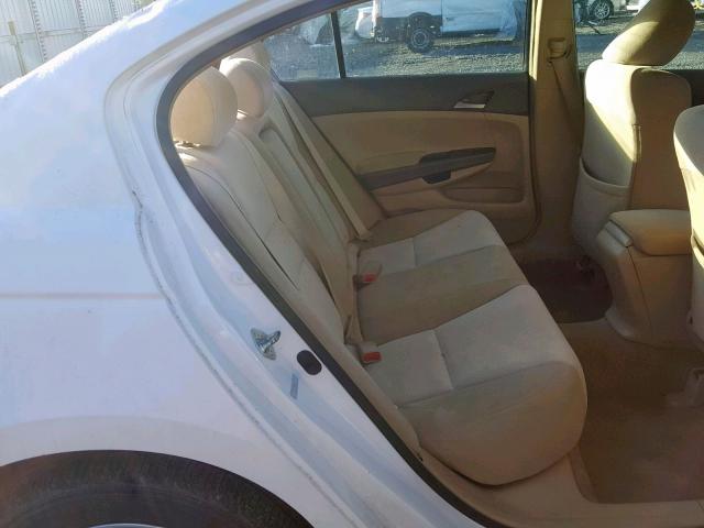 1HGCP26488A165736 - 2008 HONDA ACCORD LXP WHITE photo 6