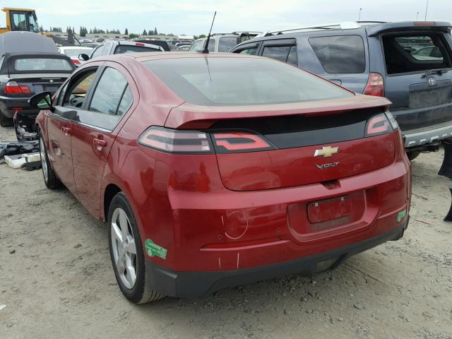 1G1RG6E49EU140123 - 2014 CHEVROLET VOLT RED photo 3