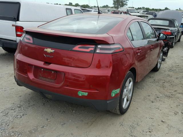 1G1RG6E49EU140123 - 2014 CHEVROLET VOLT RED photo 4