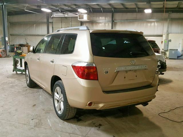 JTEES42A482026738 - 2008 TOYOTA HIGHLANDER GOLD photo 3