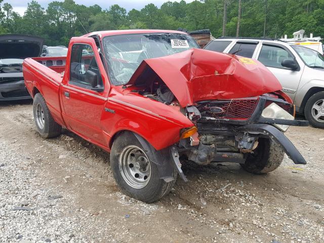 1FTYR10DX2PA46916 - 2002 FORD RANGER RED photo 1