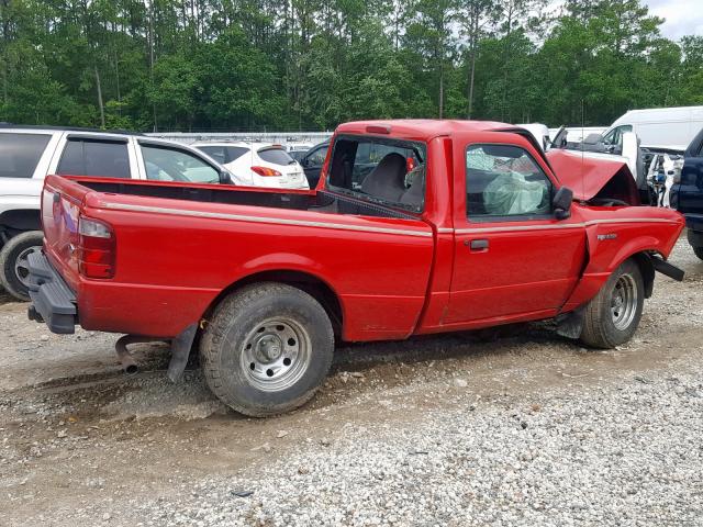 1FTYR10DX2PA46916 - 2002 FORD RANGER RED photo 9