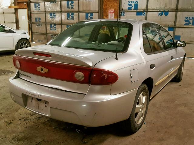 1G1JF54F147232028 - 2004 CHEVROLET CAVALIER L SILVER photo 4