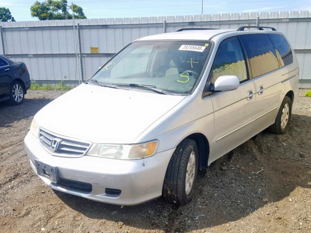 2HKRL18692H570453 - 2002 HONDA ODYSSEY EX SILVER photo 2