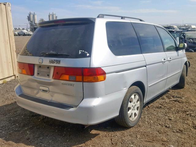 2HKRL18692H570453 - 2002 HONDA ODYSSEY EX SILVER photo 4