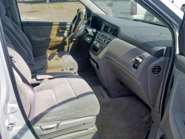 2HKRL18692H570453 - 2002 HONDA ODYSSEY EX SILVER photo 5