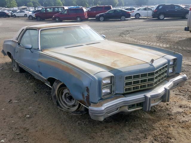 1H57L7K504284 - 1977 CHEVROLET MONTE CARL BLUE photo 1