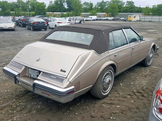 1G6KS6986FE817163 - 1985 CADILLAC SEVILLE TAN photo 4