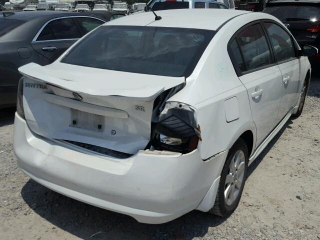 3N1AB6AP7CL760742 - 2012 NISSAN SENTRA 2.0 WHITE photo 4