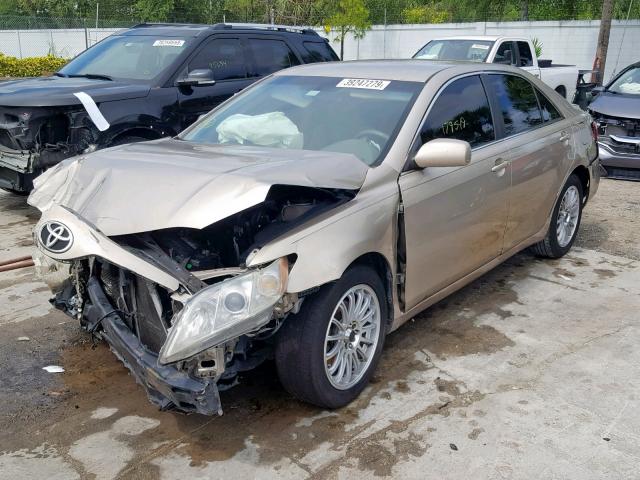 4T1BE46K67U632462 - 2007 TOYOTA CAMRY NEW GOLD photo 2