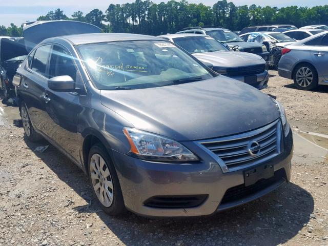 3N1AB7AP3FY282526 - 2015 NISSAN SENTRA S GRAY photo 1