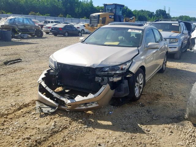 1HGCR3F80DA025189 - 2013 HONDA ACCORD EXL GOLD photo 2