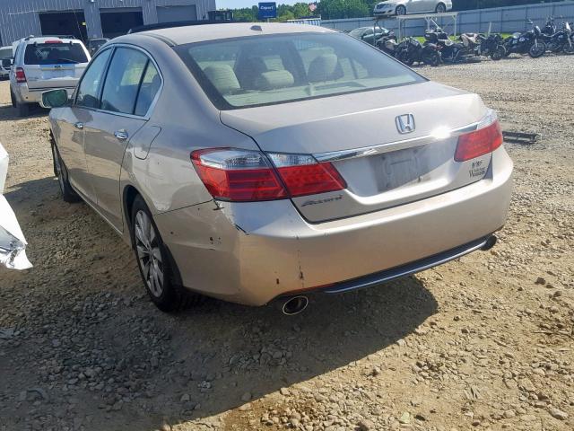 1HGCR3F80DA025189 - 2013 HONDA ACCORD EXL GOLD photo 3