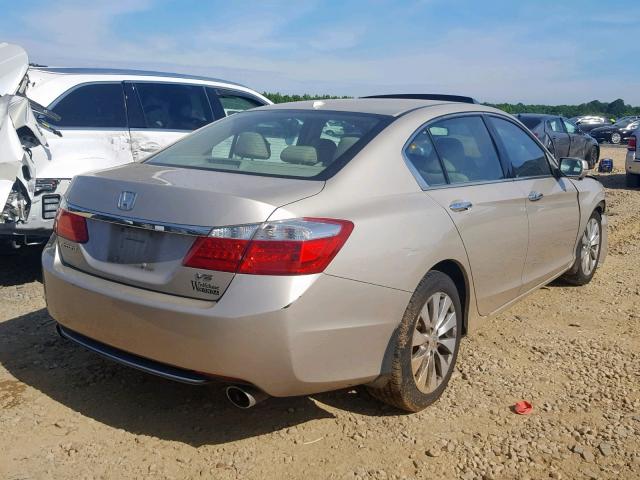 1HGCR3F80DA025189 - 2013 HONDA ACCORD EXL GOLD photo 4