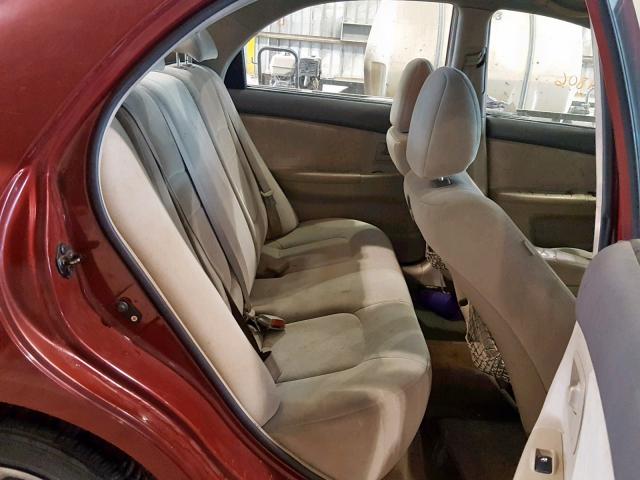 KNAFE121365346849 - 2006 KIA NEW SPECTR MAROON photo 6