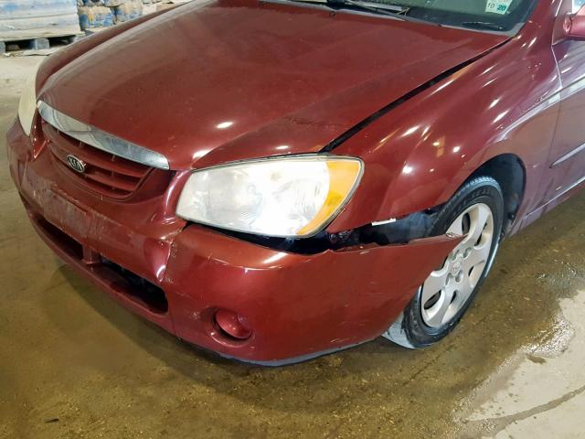 KNAFE121365346849 - 2006 KIA NEW SPECTR MAROON photo 9