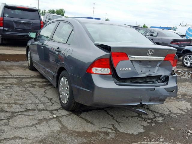 19XFA1F35BE024609 - 2011 HONDA CIVIC VP GRAY photo 3